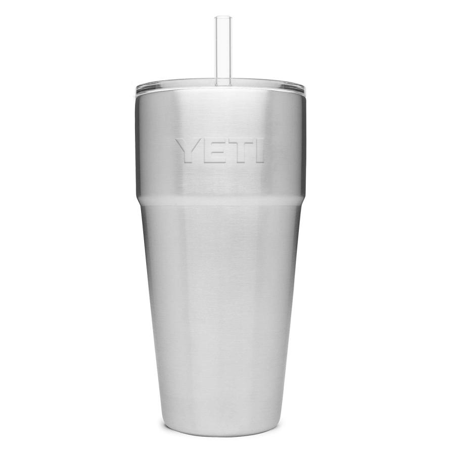 YETI Rambler 26オンス ストローカップ ストロー蓋付き 真空断熱 ステンレス製、ステンレス | YETI | 04