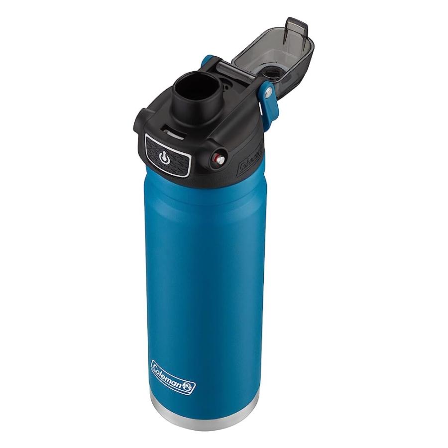 COLEMAN BURST 24 OZ. STAINLESS STEEL AUTOPOP WATER BOTTLE, DEEP OCEAN | Coleman | 01