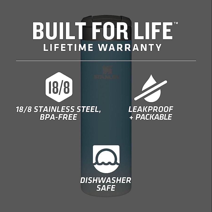 STANLEY AEROLIGHT TRANSIT BOTTLE, VACUUM INSULATED TUMBLER FOR COFFEE, TEA AND DRINKS WITH ULTRA-LIGHT STAINLESS STEEL | STANLEY | 03