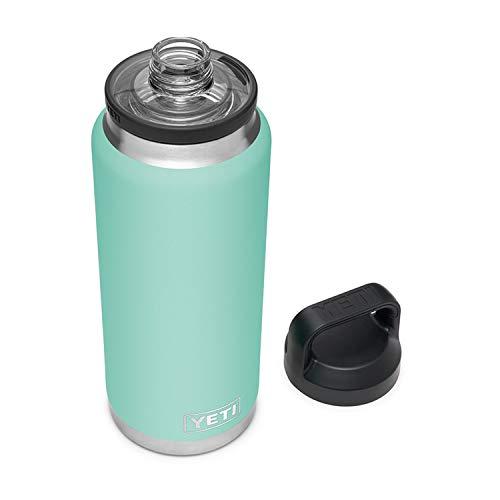 YETI Rambler 36オンス ボトル キャップ付き 真空断熱 ステンレス製、シーフォーム | YETI