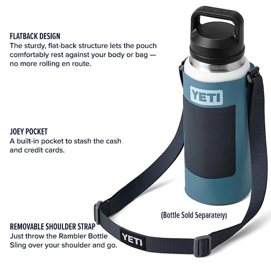 YETI LARGE BOTTLE SLING FOR RAMBLER 26 & 36 OZ. BOTTLES, NORDIC BLUE | YETI | 01