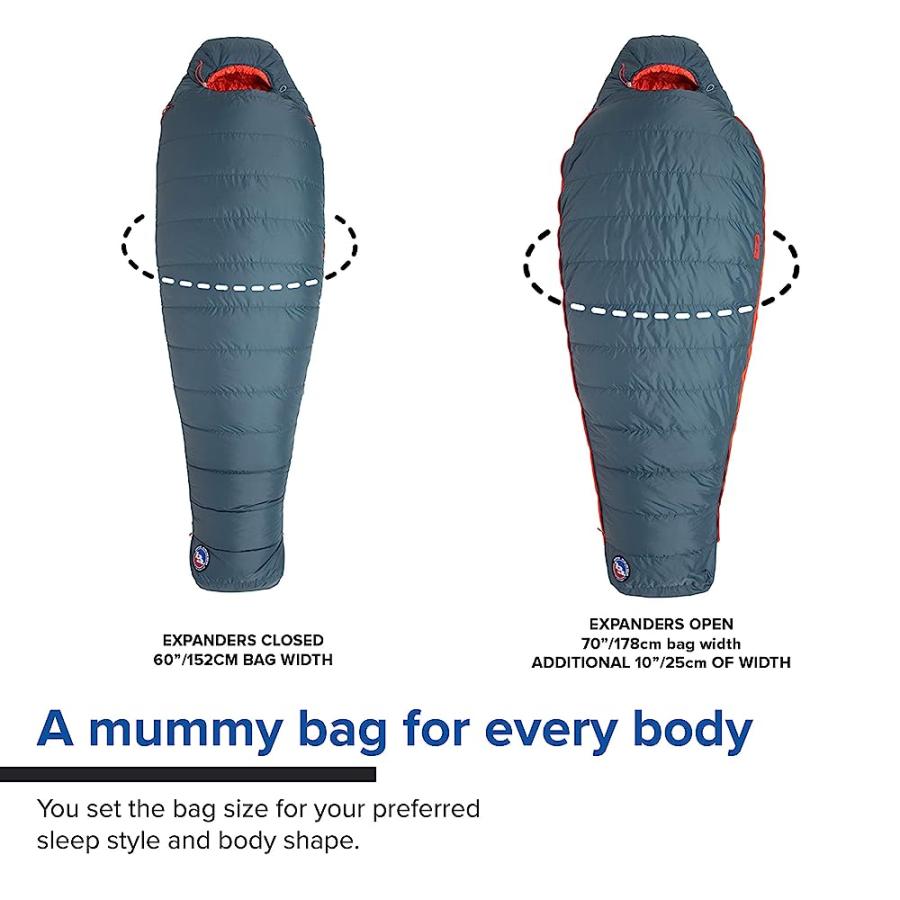 BIG AGNES TORCHLIGHT (600 DOWNTEK) SLEEPING BAG, 20 DEGREE, LONG | BIG AGNES | 05