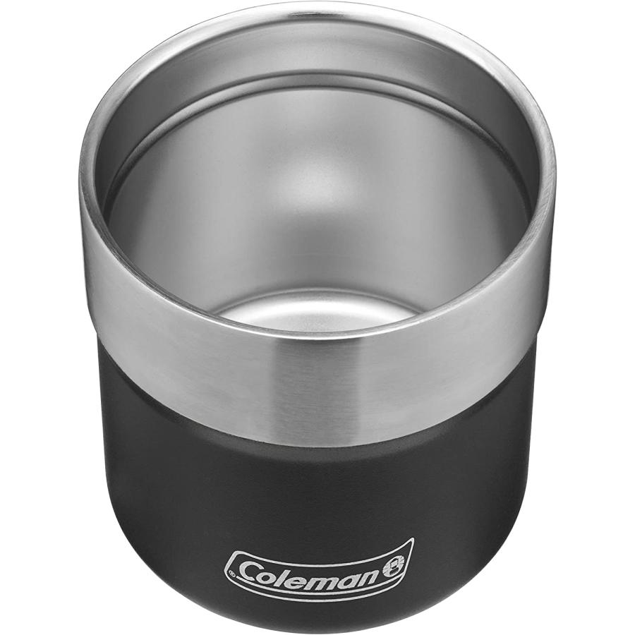 Coleman Sundowner Insulated Stainless Steel Rocks Glass with Slidable Lid, 13OZ, Black, 13 Oz | Coleman | 01