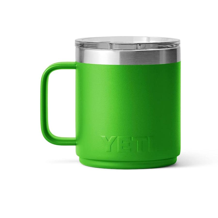 YETI RAMBLER 10 OZ STACKABLE MUG, VACUUM INSULATED, STAINLESS STEEL WITH MAGSLIDER LID, CANOPY GREEN | YETI | 02