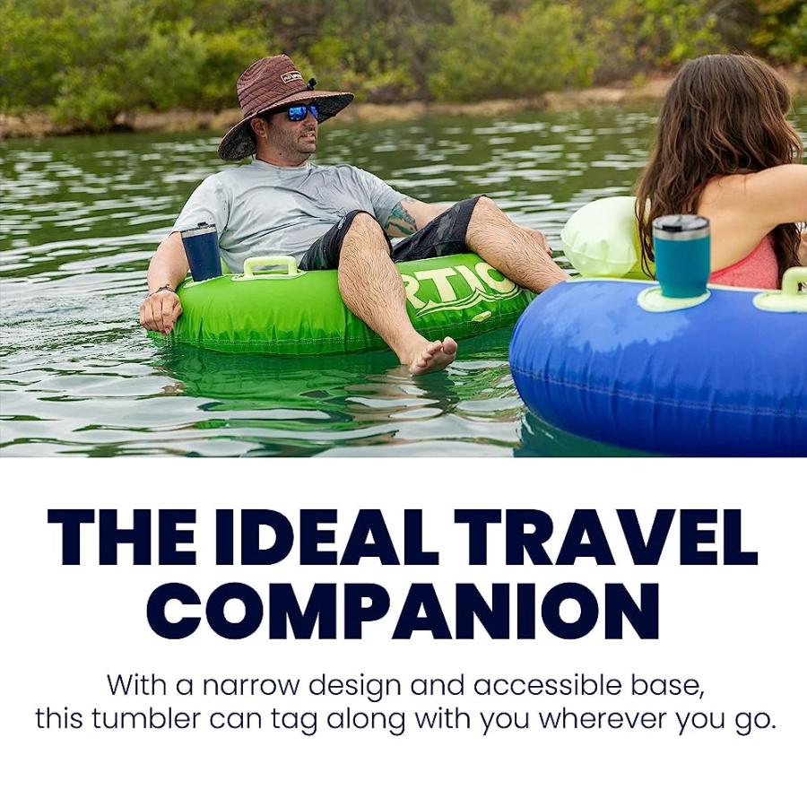 RTIC 20 OZ INSULATED TUMBLER STAINLESS STEEL COFFEE TRAVEL MUG WITH LID, SPILL PROOF, HOT BEVERAGE AND COLD, PORTABLE THERMAL CUP FOR CAR, CAMPIN |  | 04