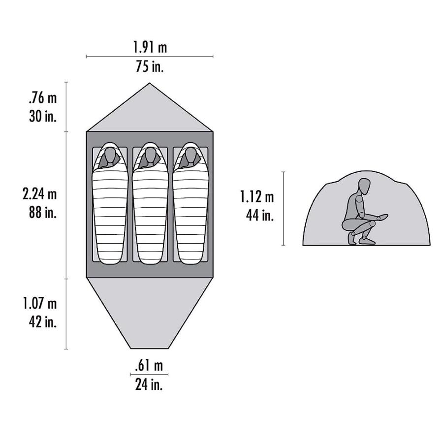 MSR REMOTE 4-SEASON 3-PERSON MOUNTAINEERING TENT WITH DOME VESTIBULE | MSR | 01