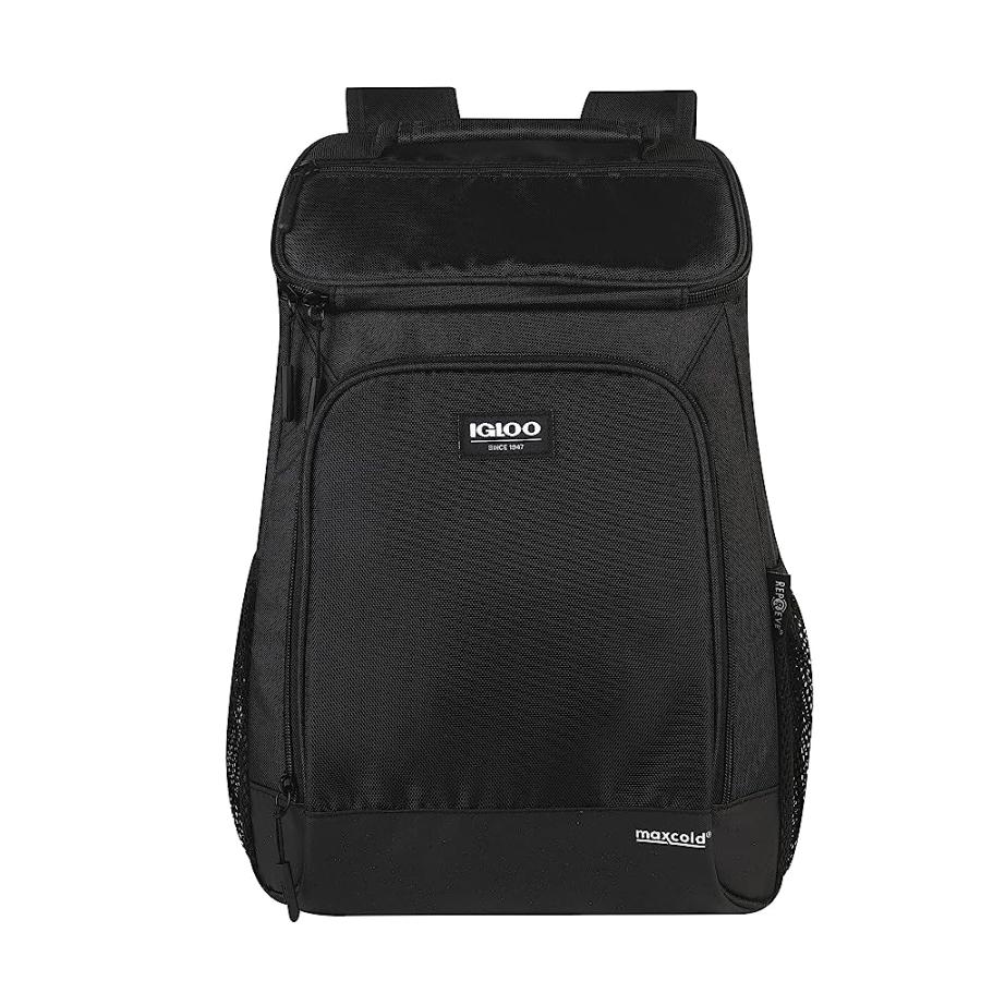 IGLOO TOP GRIP REPREVE ECO-FRIENDLY MAXCOLD BACKPACK COOLER-BLACK | igloo