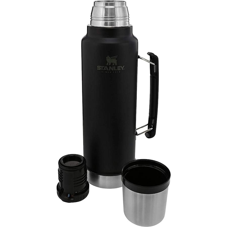STANLEY CLASSIC VACUUMINSULATEDWIDE MOUTHBOTTLE, MATTE BLACK- BPA-FREE 18/8 STAINLESS STEELTHERMOSFOR COLD & HOTBEVERAGESKEEPS LIQUID HOT OR COLD | STANLEY | 02