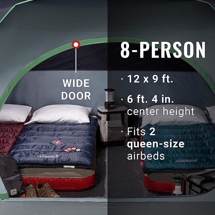COLEMAN SKYDOME CAMPING TENT | 8 PERSON, BLUE | Coleman | 04