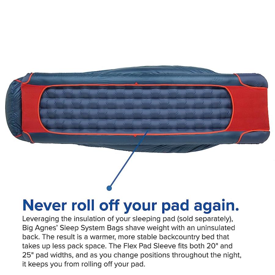 BIG AGNES ANVIL HORN (650 DOWNTEK) SLEEPING BAG, 15 DEGREE, LONG, LEFT ZIP | BIG AGNES | 02