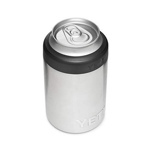 YETI Rambler 12オンス コルスター 標準缶クーラー:YETI 真空断熱 ステンレス製、ステンレス | YETI
