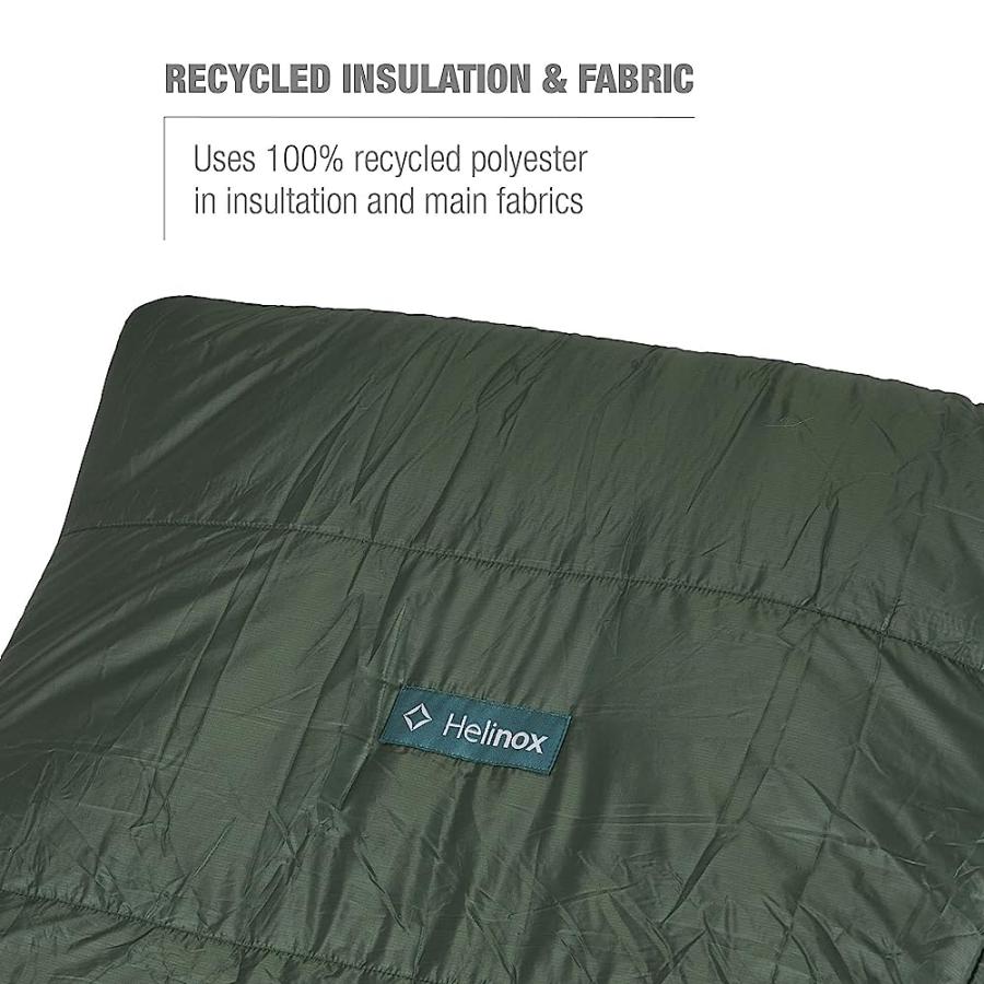 HELINOX SEAT WARMER INSULATED FITTED CHAIR COVER, SAVANNA/PLAYA, COYOTE TAN/FOREST GREEN | Helinox | 03