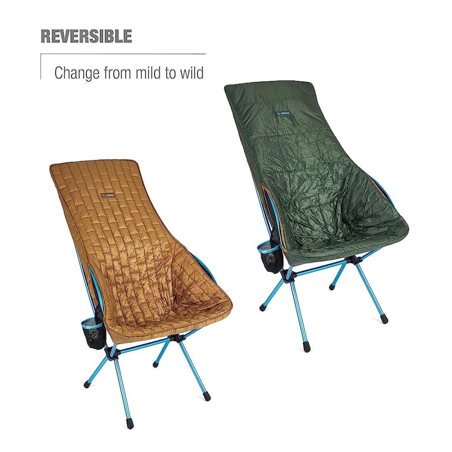 HELINOX SEAT WARMER INSULATED FITTED CHAIR COVER, SAVANNA/PLAYA, COYOTE TAN/FOREST GREEN | Helinox | 04
