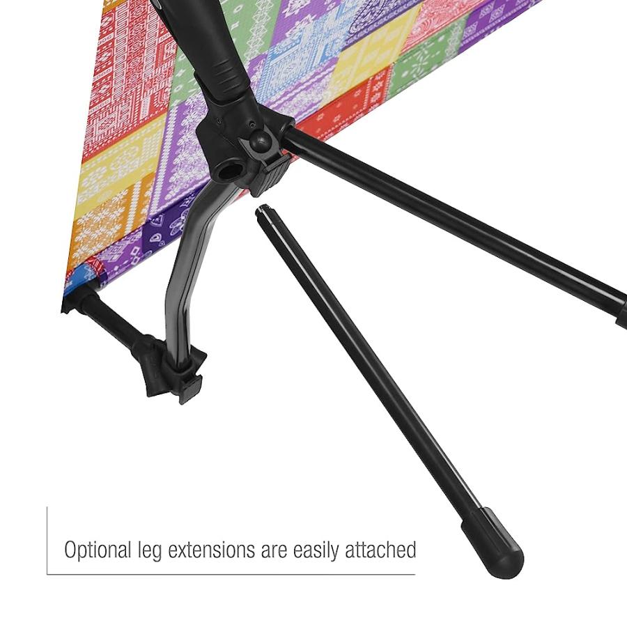 HELINOX COT ONE LIGHTWEIGHT, COMPACT, COLLAPSIBLE, PORTABLE CAMPING COT, LONG, RAINBOW BANDANA | Helinox | 08