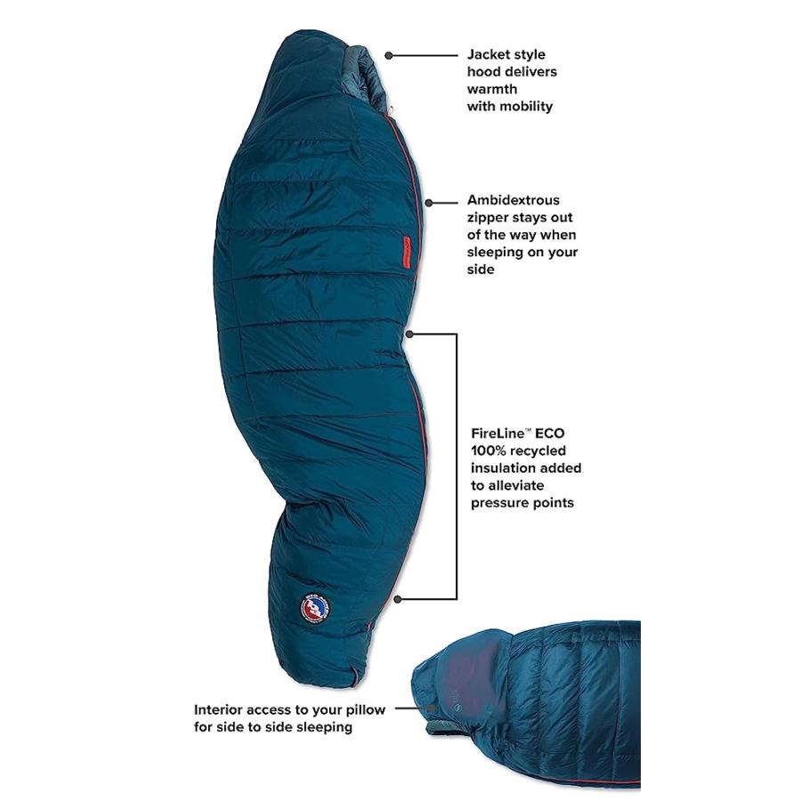 BIG AGNES SIDEWINDER SL 35 SLEEPING BAG (650 DOWNTEK) LONG | BIG AGNES | 01