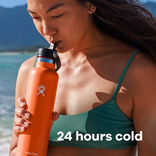 HYDRO FLASK 24 OZ STANDARD MOUTH WATER BOTTLE WITH FLEX CAP OR FLEX STRAW | HYDRO FLASK | 05