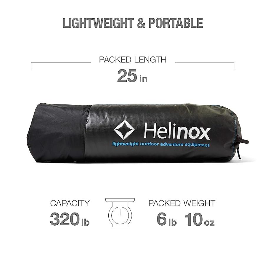 HELINOX COT ONE INSULATED LIGHTWEIGHT, COMPACT, COLLAPSIBLE, PORTABLE FOUR SEASON CAMPING COT (2022) | Helinox | 01