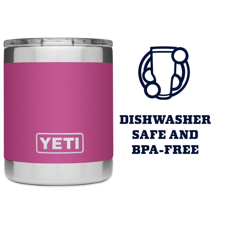 YETI Rambler 10オンス ローボール マグスライダー蓋付き 真空断熱 ステンレス製、プリックリーピアー | YETI | 02