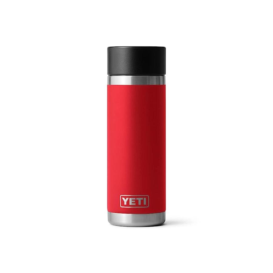 YETI RAMBLER 18 OZ BOTTLE, STAINLESS STEEL, VACUUM INSULATED, WITH HOT SHOT CAP, RESCUE RED | YETI | 06