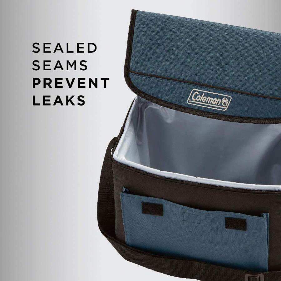 Coleman 18-Can Collapsible Cooler with 20-Hour Ice Retention Soft-Sided Cooler Bag Folds Flat for Compact Storage, Slate | Coleman | 04