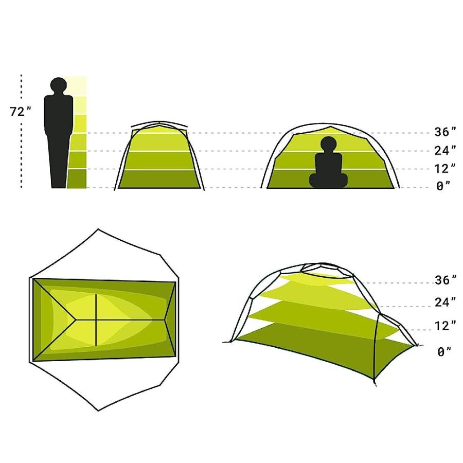 NEMO DRAGONFLY ULTRALIGHT BACKPACKING TENT, 1 PERSON | NEMO | 05