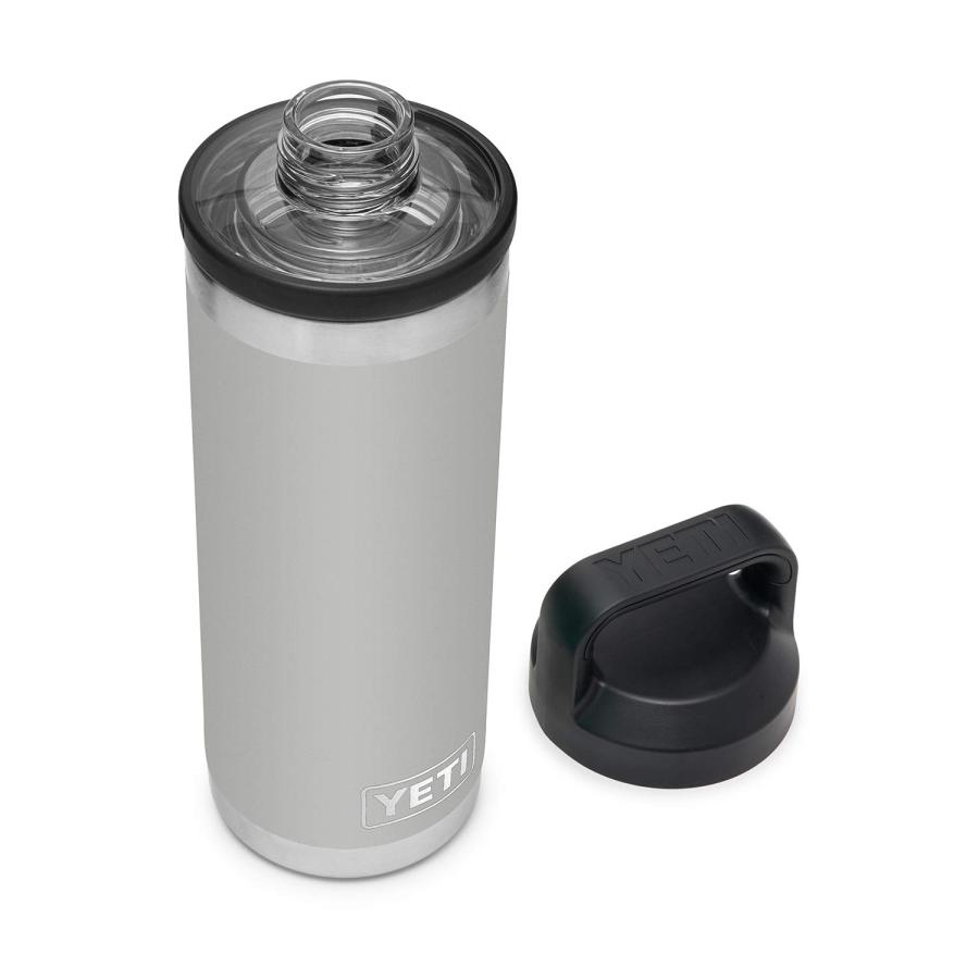YETI Rambler 18オンス ボトル キャップ付き 真空断熱 ステンレス製、グラネットグレー | YETI