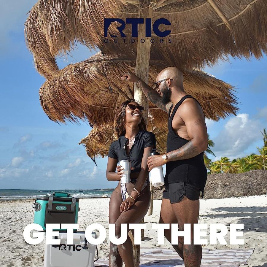 RTIC 40 OZ INSULATED TUMBLER STAINLESS STEEL COFFEE TRAVEL MUG WITH LID, SPILL PROOF, HOT BEVERAGE AND COLD, PORTABLE THERMAL CUP FOR CAR, CAMPIN |  | 03