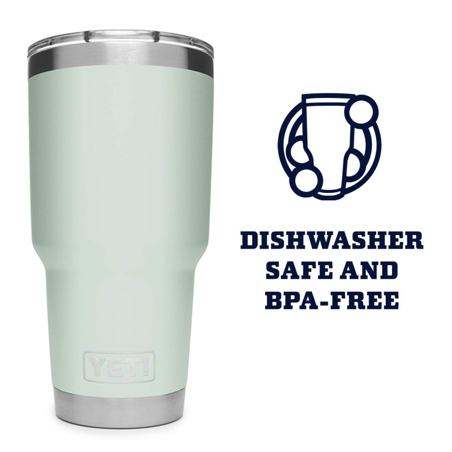 YETI Rambler 30オンス タンブラー マグスライダー蓋付き 真空断熱 ステンレス製、セージブラッシュグリーン | YETI | 03