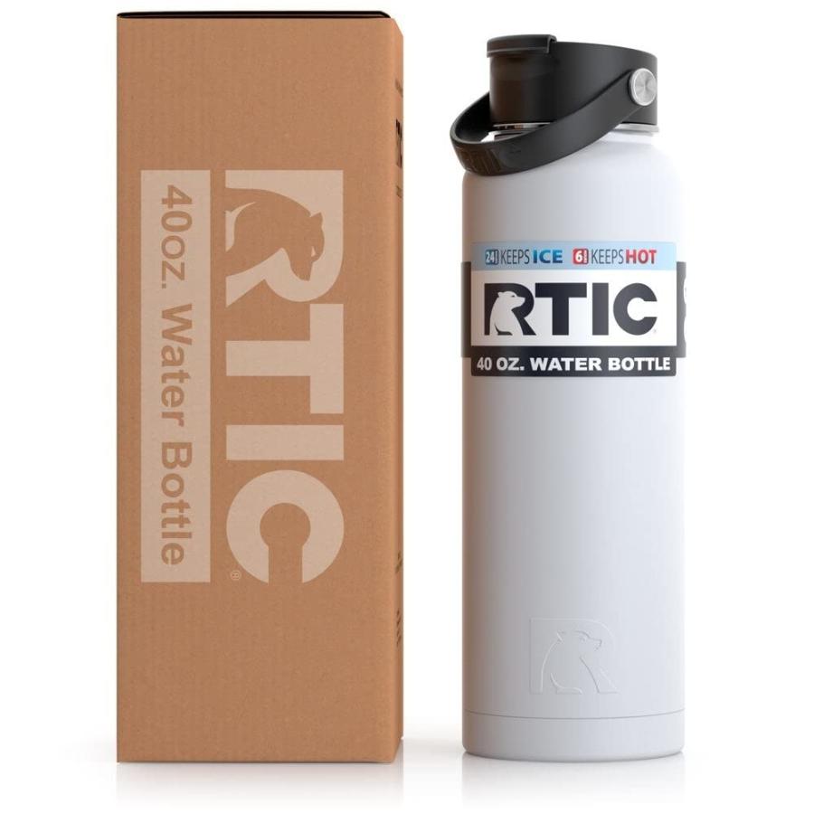 RTIC 40 OZ VACUUM INSULATED BOTTLE, METAL STAINLESS STEEL DOUBLE WALL INSULATION, BPA FREE REUSABLE, LEAK-PROOF THERMOS FLASK FOR WATER, HOT AND |  | 02