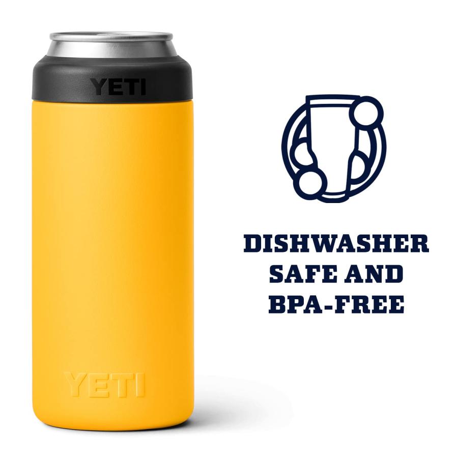 YETI Rambler 12オンス コルスター スリム缶クーラー:YETI 真空断熱 ステンレス製、アルパインイエロー | YETI | 04