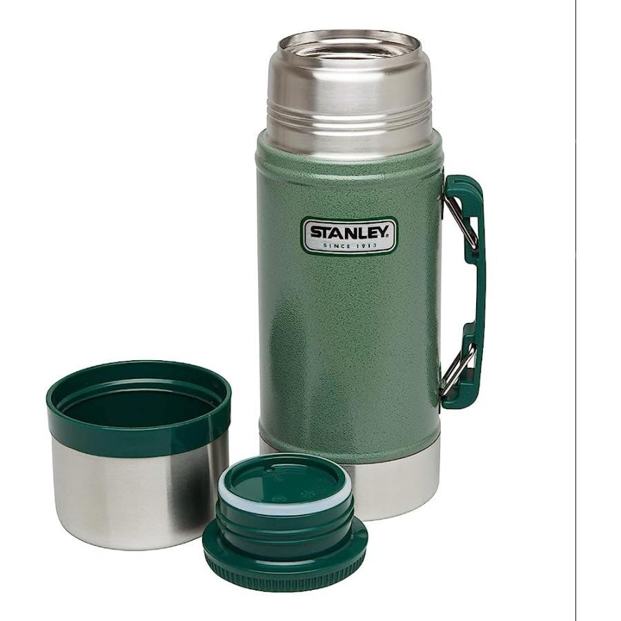 STANLEY CLASSIC VACUUM FOOD JAR 24OZ HAMMERTONE GREEN | STANLEY | 02