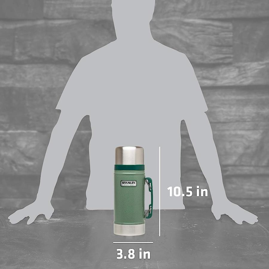 STANLEY CLASSIC VACUUM FOOD JAR 24OZ HAMMERTONE GREEN | STANLEY | 04