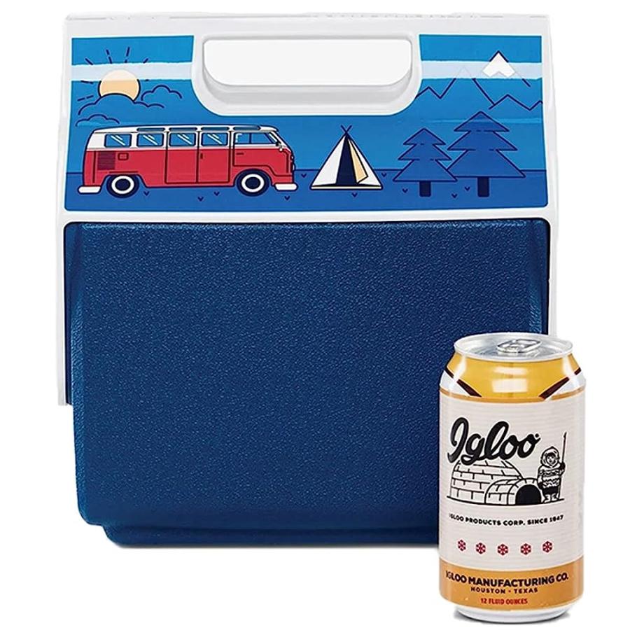 IGLOO 4 QUART LIMITED EDITION MINI VW CAMPING PORTABLE LUNCHBOX PLAYMATE MINI COOLER ICE BOX, SMALL (48847) | igloo | 04