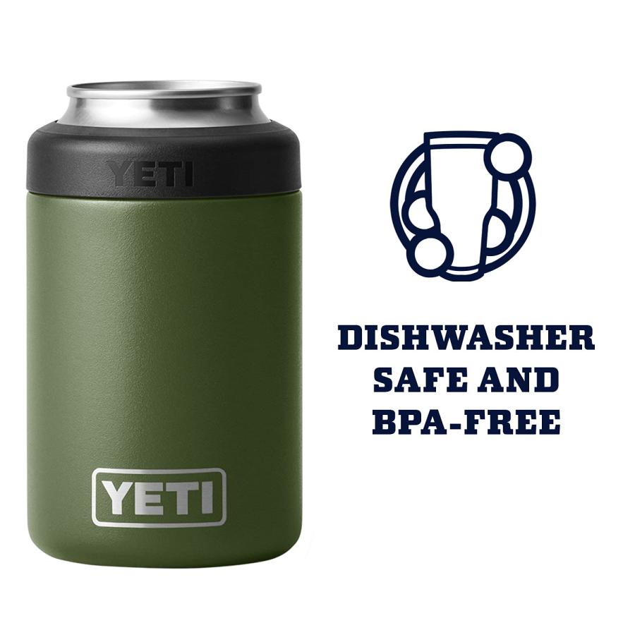 YETI Rambler 12オンス コルスター 標準缶クーラー:YETI 真空断熱 ステンレス製、ハイランズオリーブ | YETI | 04