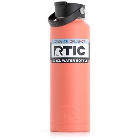 RTIC 40 OZ VACUUM INSULATED BOTTLE, METAL STAINLESS STEEL DOUBLE WALL INSULATION, BPA FREE REUSABLE, LEAK-PROOF THERMOS FLASK FOR WATER, HOT AND |  | 04