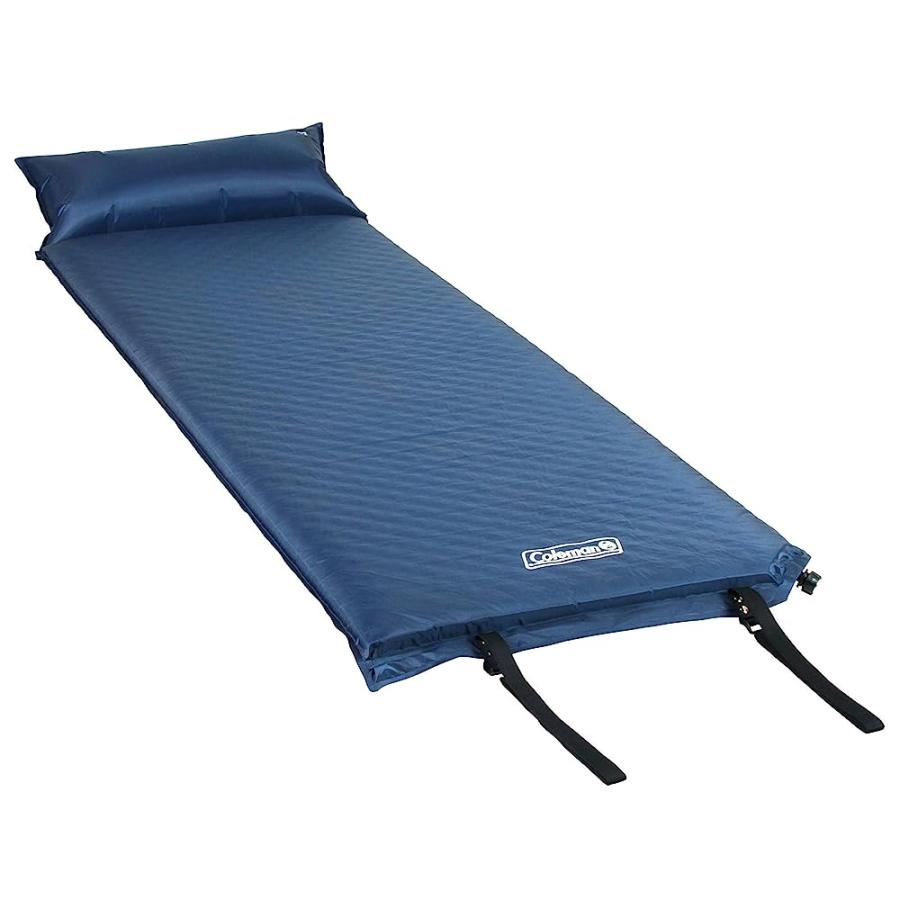 COLEMAN SELF-INFLATING CAMPING PAD WITH PILLOW , BLUE | Coleman