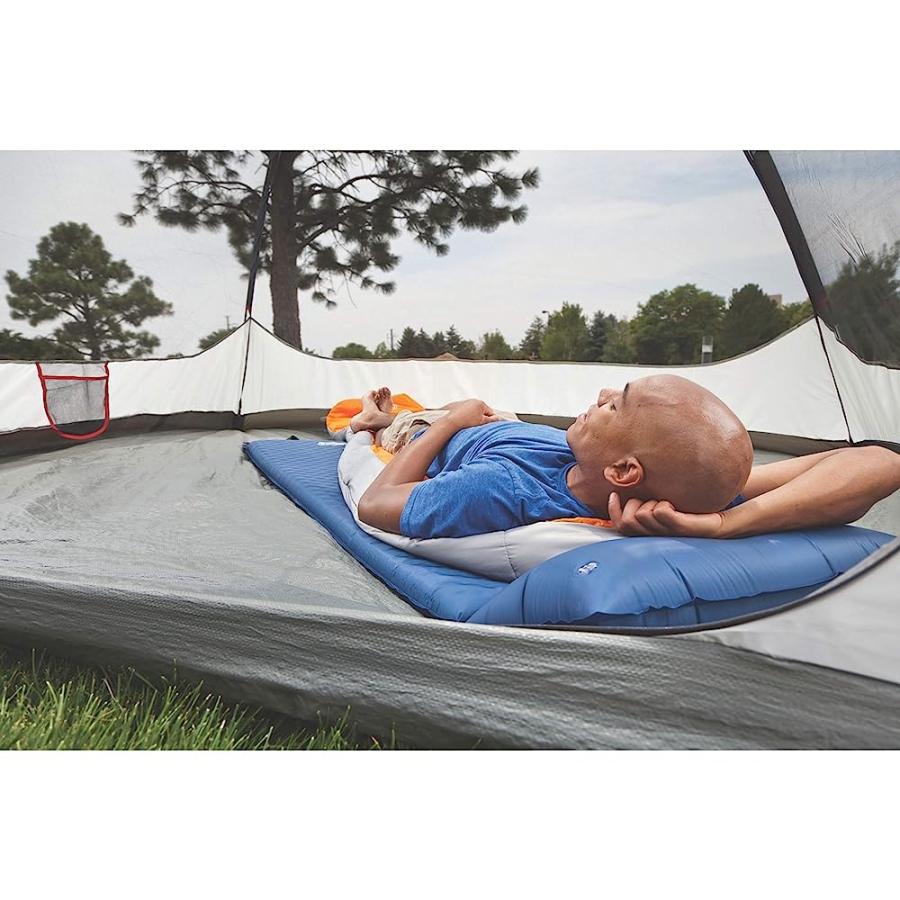 海外直送 COLEMAN SELF-INFLATING CAMPING PAD WITH PILLOW ， BLUE