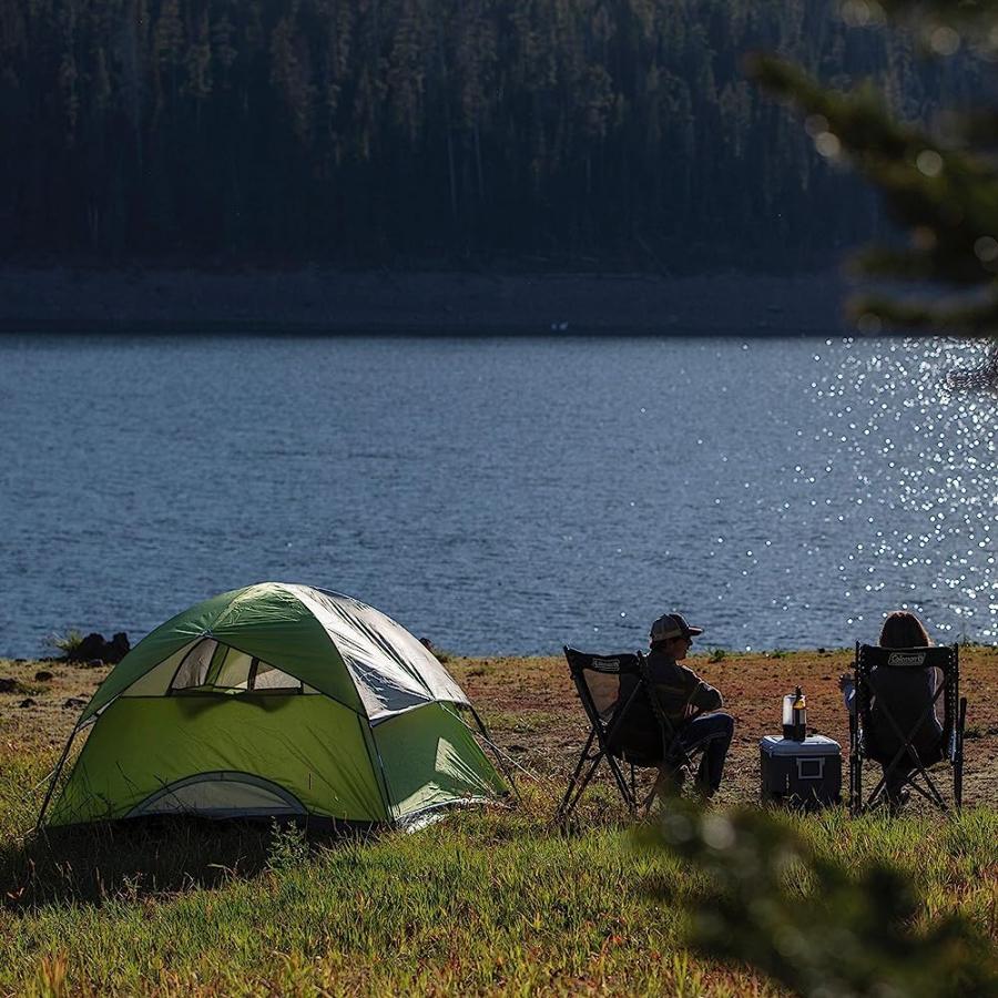 COLEMAN DOME CAMPING TENT | SUNDOME OUTDOOR TENT WITH EASY SET UP , GREEN, 6 PERSON | Coleman | 06