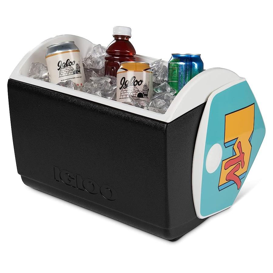 IGLOO 16 QUART LIMITED EDITION RETRO MTV LOGO PORTABLE LUNCHBOX ELITE PLAYMATE ELITE COOLER ICE BOX | igloo | 02