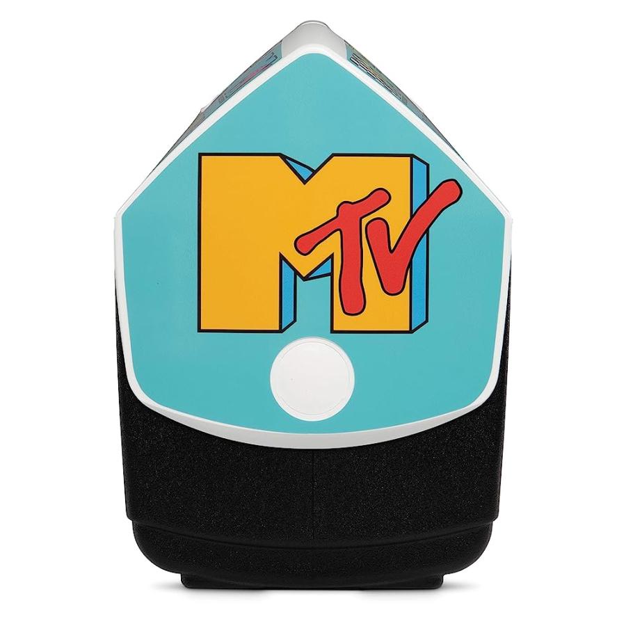 IGLOO 16 QUART LIMITED EDITION RETRO MTV LOGO PORTABLE LUNCHBOX ELITE PLAYMATE ELITE COOLER ICE BOX | igloo | 03