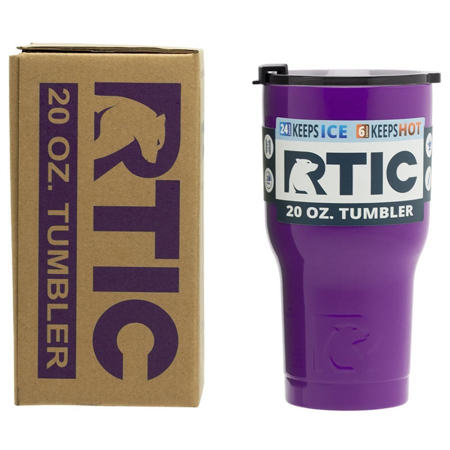 RTIC DOUBLE WALL VACUUM INSULATED TUMBLER, 20 OZ, PURPLE |  | 01