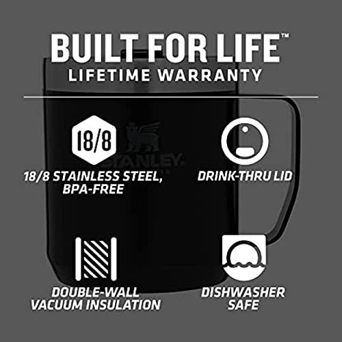 STANLEY THE LEGENDARY CAMP MUG 12OZ MATTE BLACK | STANLEY | 01