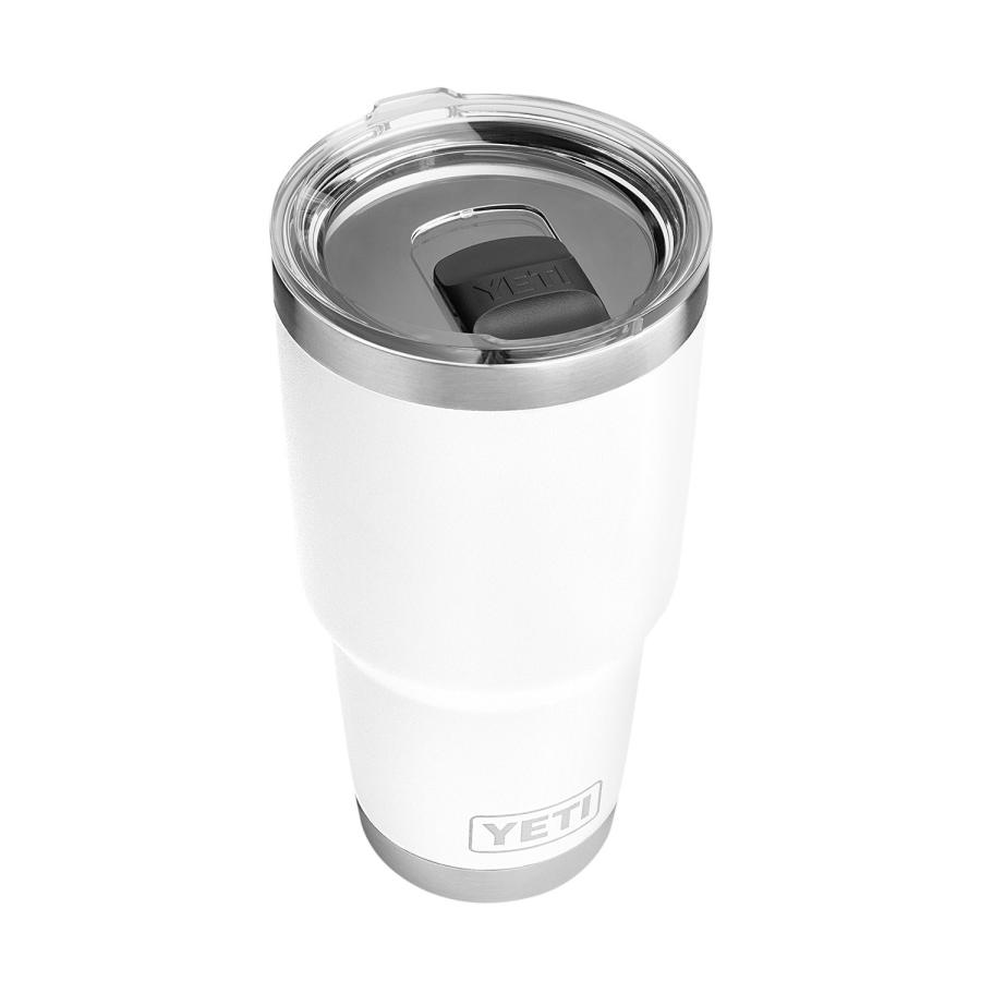 YETI Rambler 30オンス タンブラー マグスライダー蓋付き 真空断熱 ステンレス製、ホワイト | YETI