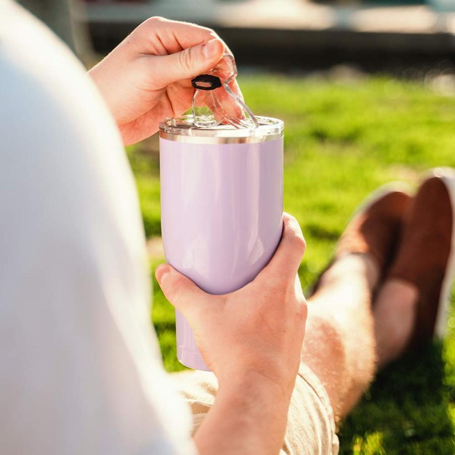 ORCA 27 OZ. INSULATED TUMBLER WITH LID FOR HOT AND COLD DRINKS, STAINLESS STEEL WITH WHALE TALE FLIP LID | ORCA | 03