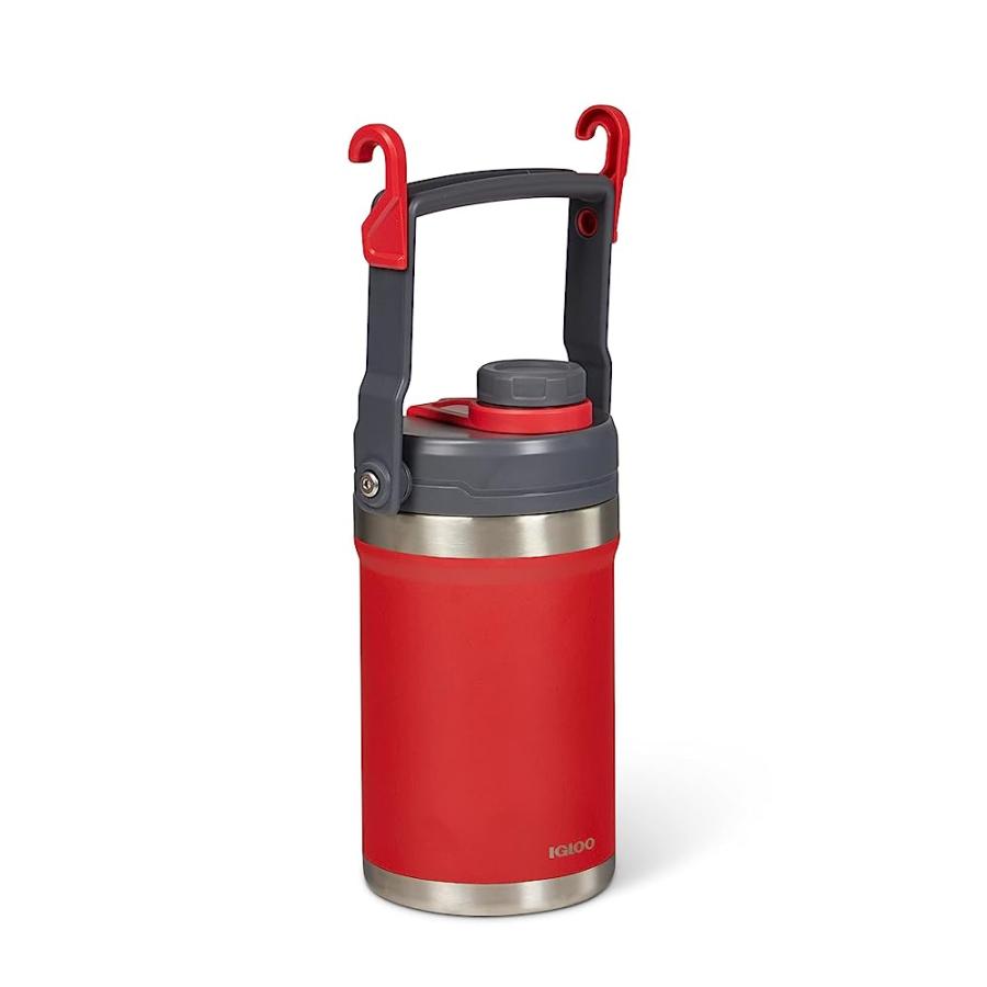 IGLOO 1/2 GAL RED STAINLESS STEEL SPORT JUG | LES CREATIONS | 01