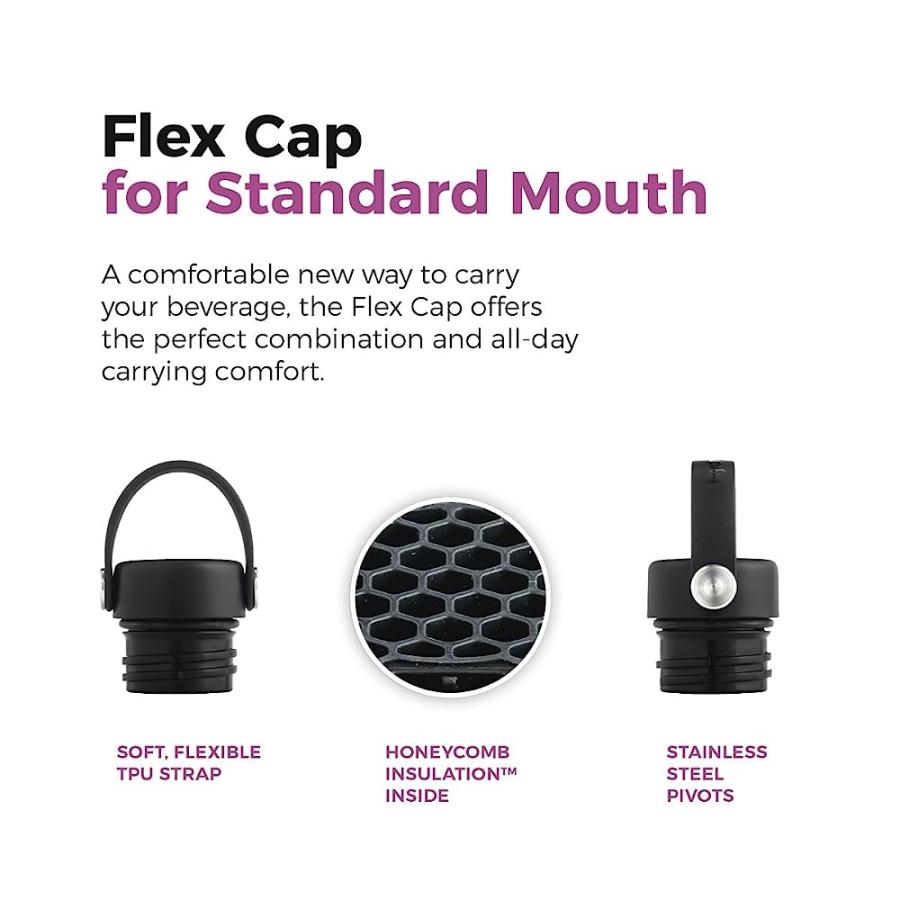 HYDRO FLASK STANDARD MOUTH FLEX CAP - BLACK | HYDRO FLASK | 02