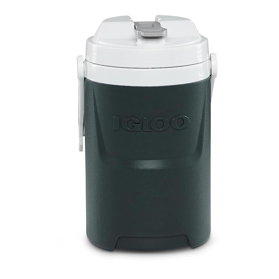IGLOO CHAR GREEN 1/2 GALLON SPORTS JUG WITH HOOKS | LES CREATIONS