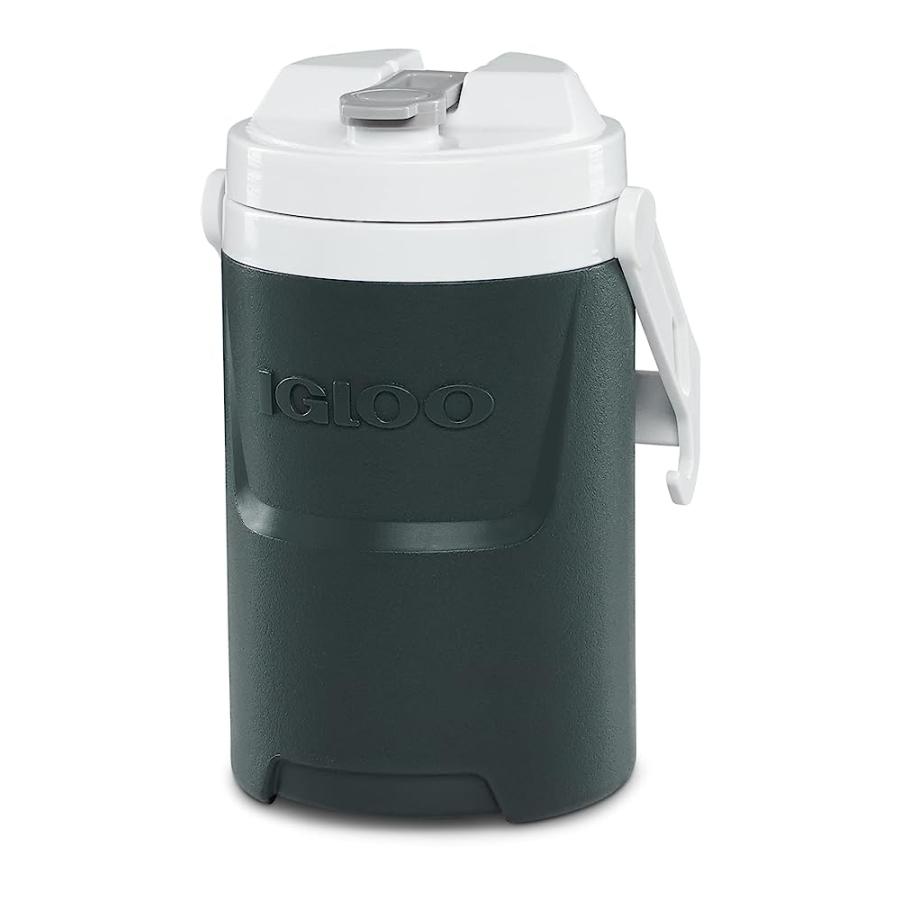 IGLOO CHAR GREEN 1/2 GALLON SPORTS JUG WITH HOOKS | LES CREATIONS | 02