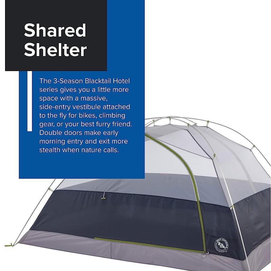 BIG AGNES BLACKTAIL HOTEL BACKPACKING & CAMPING TENT, 3 PERSON HOTEL | BIG AGNES | 01