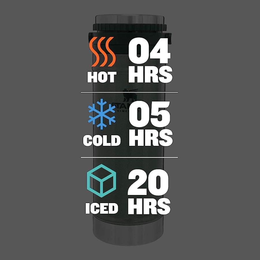 STANLEY 10-01855-013 THE TRAVEL MUG FRENCH PRESS HAMMERTONE GREEN 16OZ / .47L | STANLEY | 02